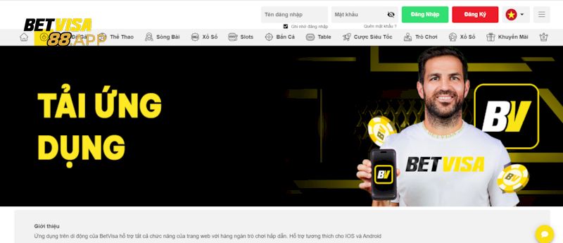 Có thể tải app về điện thoại để chơi Betvisa dễ dàng